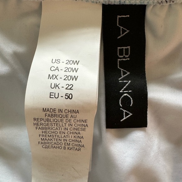 La Blanca Plus Size Seaglass Abstract Print Bikini Bottom Only - Size 20W - Picture 7 of 7